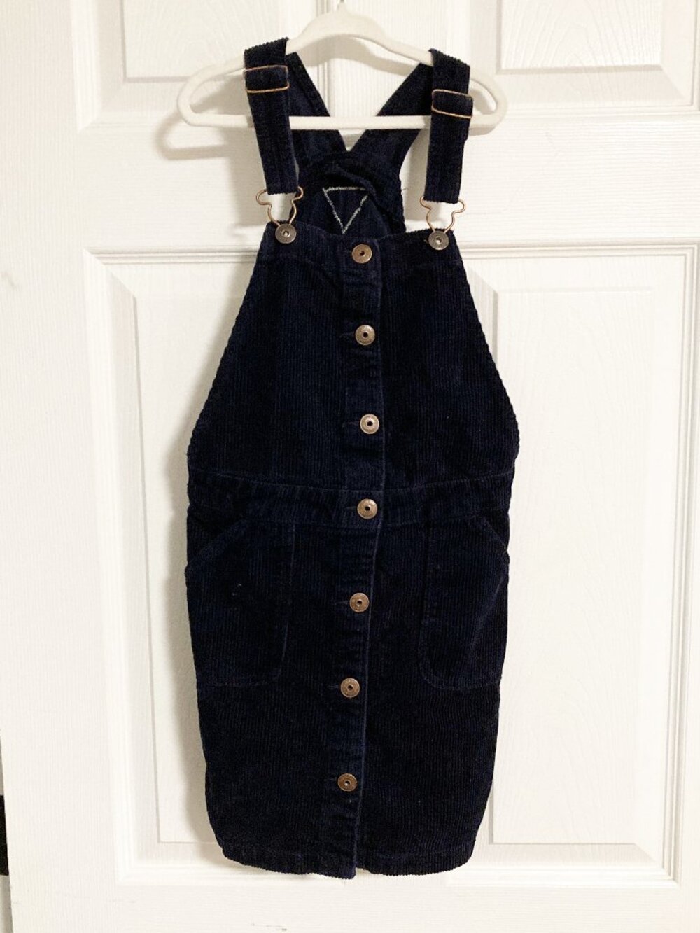 OshKosh B'gosh Corduroy Overall Dress Size 10 100% Cotton Vestback